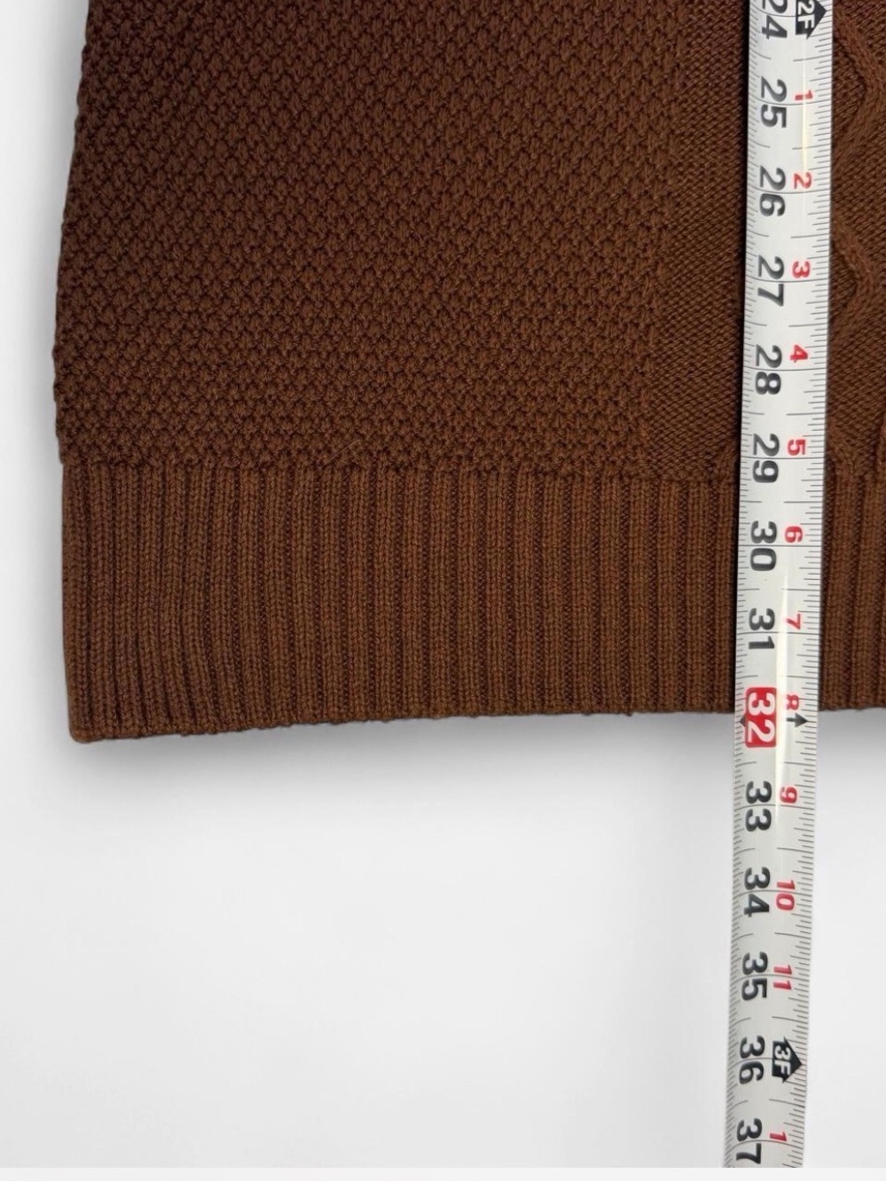 NWT - Sonoma Cable Knit Men's Sweater - Brown - Picture 5 of 7